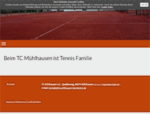 Tablet Screenshot of muehlhausen-tennisclub.de